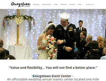 Tablet Screenshot of georgetowneventcenter.com